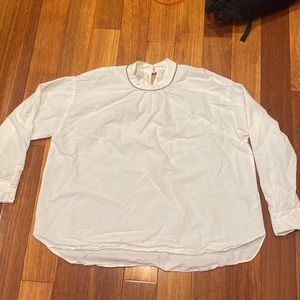 long sleeve white top